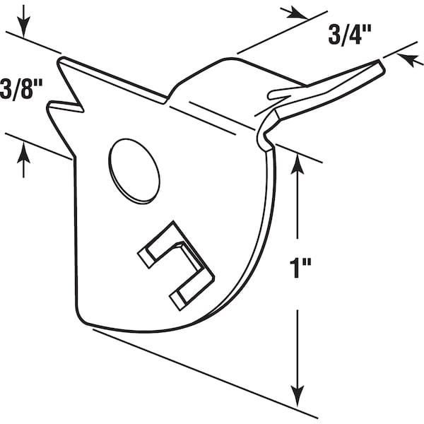 Prime-Line Knife Latches Left Hand, Mill 25 Pack - PL 14674