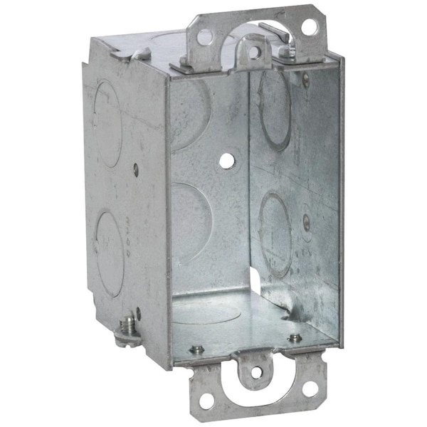 Southwire Electrical Box, 12.5 cu in, Wall Box Type, 1 Gang, Steel, Rectangular Shape - G601-UPC