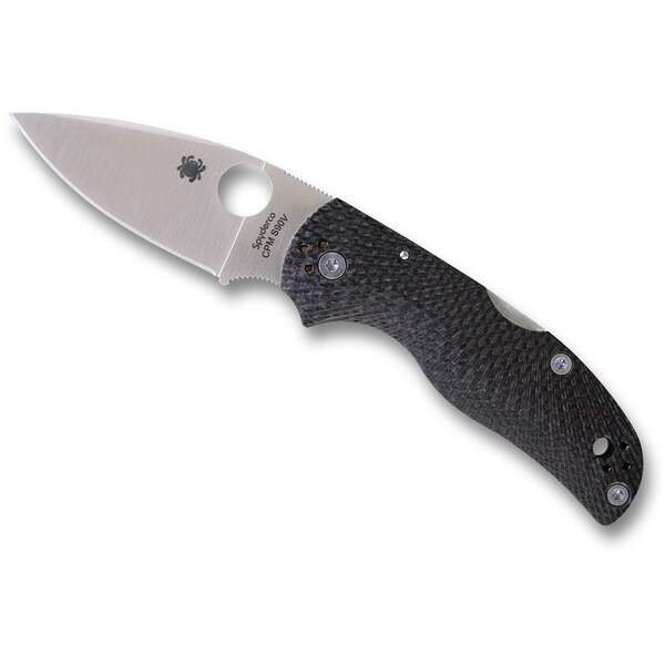 Spyderco 2024 Spyderco Native 5 Fluted Carbon Fiber Plain - SPY-C41CFFP5
