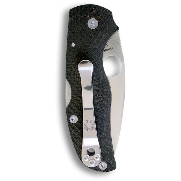 Spyderco 2024 Spyderco Native 5 Fluted Carbon Fiber Plain - SPY-C41CFFP5