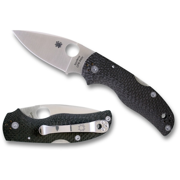 Spyderco 2024 Spyderco Native 5 Fluted Carbon Fiber Plain - SPY-C41CFFP5