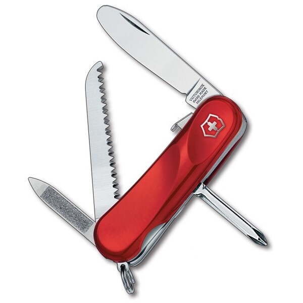 Swiss Army Brands 2024 Victorinox 2.4213.Skeus2 Junior 9 Red 85Mm - VIC-2.4213.SKE-X2