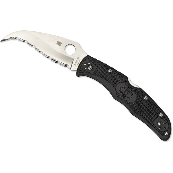 Spyderco 2024 Spyderco Matriarch 2 Lightweight Black Serrated - SPY-C12SBK2