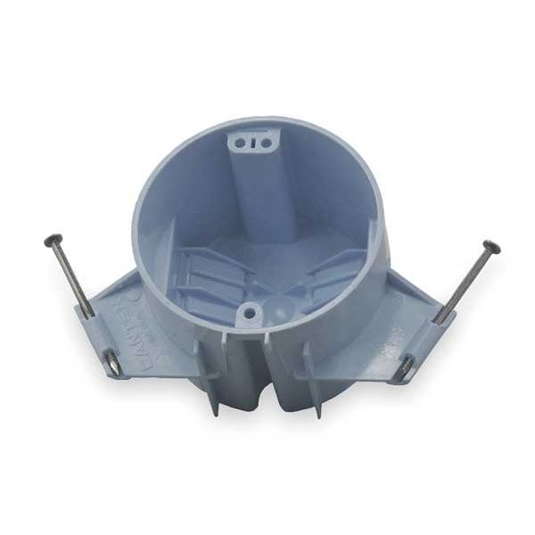 Cantex Electrical Box, 18 cu in, Ceiling Box Type, 1 Gang, Polycarbonate, Round Shape - EZ18CNR