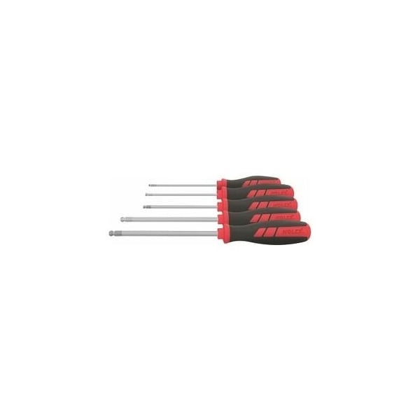 Holex Ball End Hex Screwdriver Set, with Power Grip, 5 Pc, 3 mm to 8 mm - 627512 5