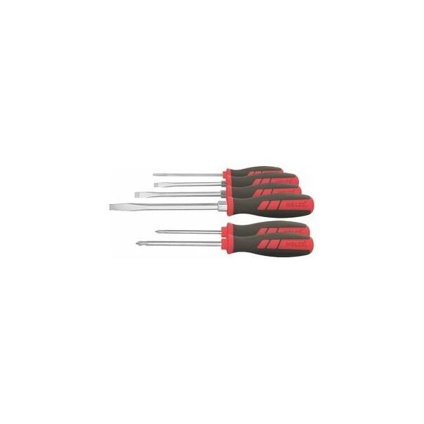 Holex Slotted and Pozidriv Screwdriver Set, 6 Pc - 667322 4/2