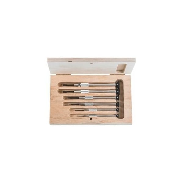 Holex Watchmaker's Screwdriver for Slotted Screws Set, with Rotating Cap, 1 mm to 3.5 mm - 669205 6