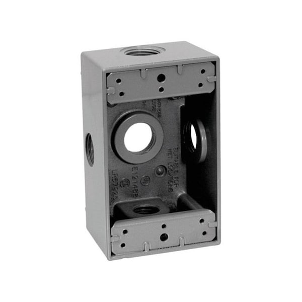 Acoustic Electrical Box, Outlet Box Type, 1 Gang, Die-Cast Metal - AC156475