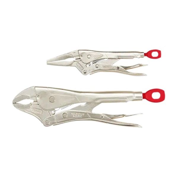 Milwaukee Tool 2-Pc Locking Pliers Set 6 in. Long Nose & 10 in. Curved Jaw - ML48-22-3602