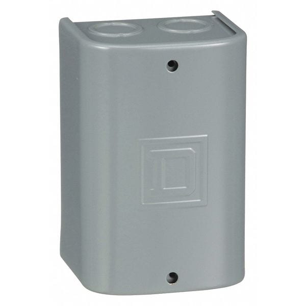 Square D Steel Electrical Enclosures, 5.28 in H, 3.31 in D, 3.63 in W, NEMA 1, Screw On - 9991UE1