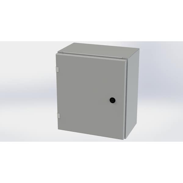 Saginaw Control & Engineering Carbon Steel Electrical Enclosures, 16 in H, 8 in D, 14 in W, NEMA 3R, 4, 12, 13, Hinged - SCE-16EL1408LP