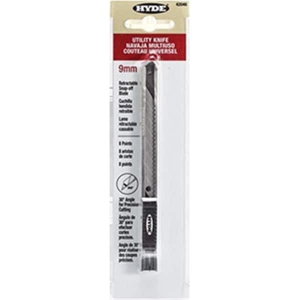 Hyde 42046 9 mm Stainless Steel Snap Off Knife - 079423420467