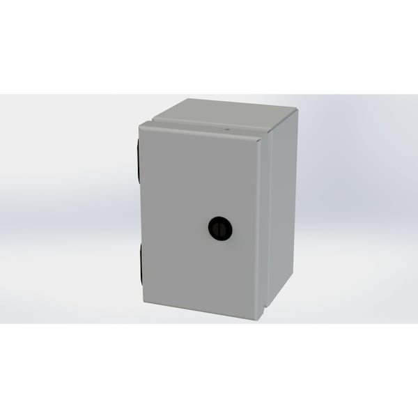 Saginaw Control & Engineering Carbon Steel Electrical Enclosures, 6 in H, 4 in D, 4 in W, NEMA 3R, 4, 12, 13, Hinged - SCE-604ELJ
