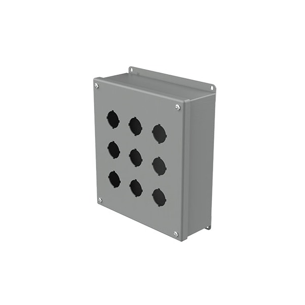 Nvent Hoffman Mild Steel Electrical Enclosures, 9-1/2 in H, 3 in D, 8-1/2 in W, NEMA 12, Screw On - E9PB
