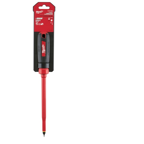 Milwaukee Tool 5/16 in. x 7 in. Slotted 1000 Volt Insulated Screwdriver - 48-22-2222
