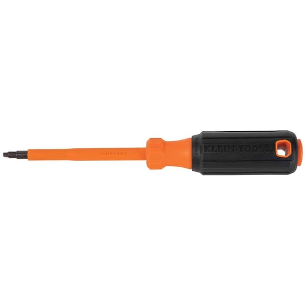 Klein Tools Insulated Screwdriver, #2 Phillips Tip, 4-Inch Round Shank - 6834INS