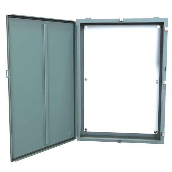 Hammond Steel Electrical Enclosures, 42 in H, 8 in D, 30 in W, NEMA 4, Hinged - 1418N4O8