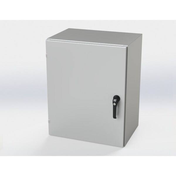 Saginaw Control & Engineering Carbon Steel Electrical Enclosures, 30 in H, 16 in D, 24 in W, NEMA 3R, 4, 12, 13, Hinged - SCE-30EL2416LPPL