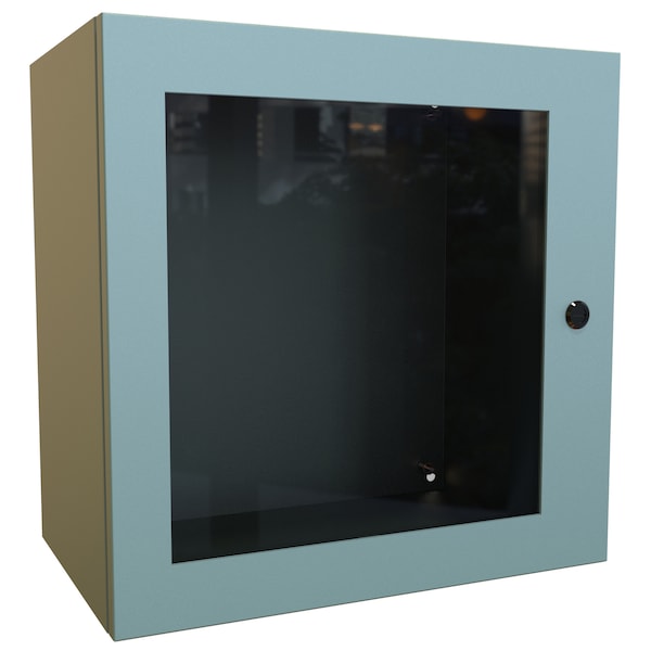 Hammond Steel Electrical Enclosures, 20 in H, 12 in D, 20 in W, NEMA 4, Hinged - EN4SD202012WGY