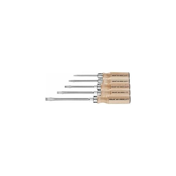 Holex Slotted Screwdriver Set, 5 Pc, 3.5 mm to 9 mm - 660810 5