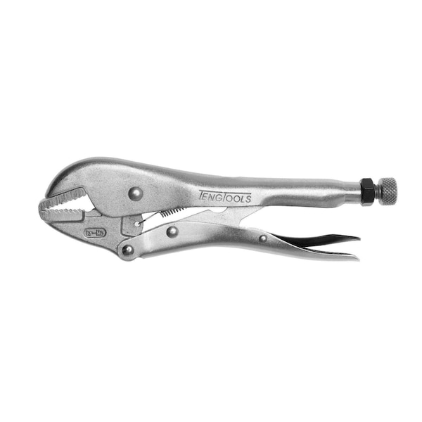 Teng Tools 401-10F 10" Plated, Serrated & Flat Power Grip Pliers - 401-10F