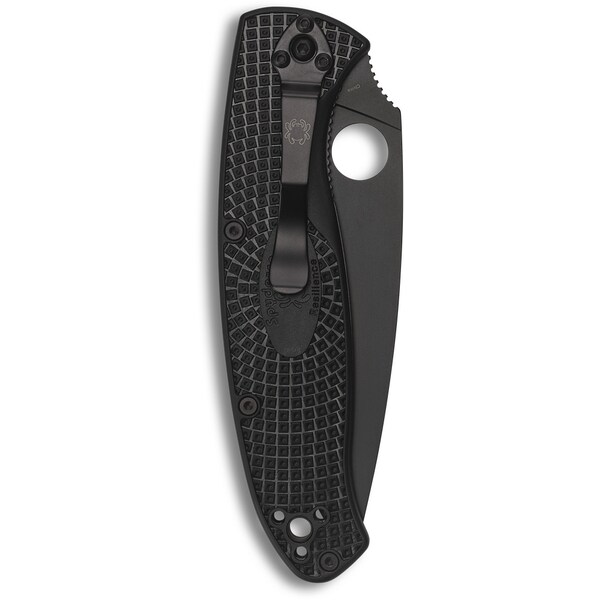 Spyderco 2024 Spyderco Reveal 8 Resilience, Lightweight Black, Black Blade Plain - SPY-C142PBBK