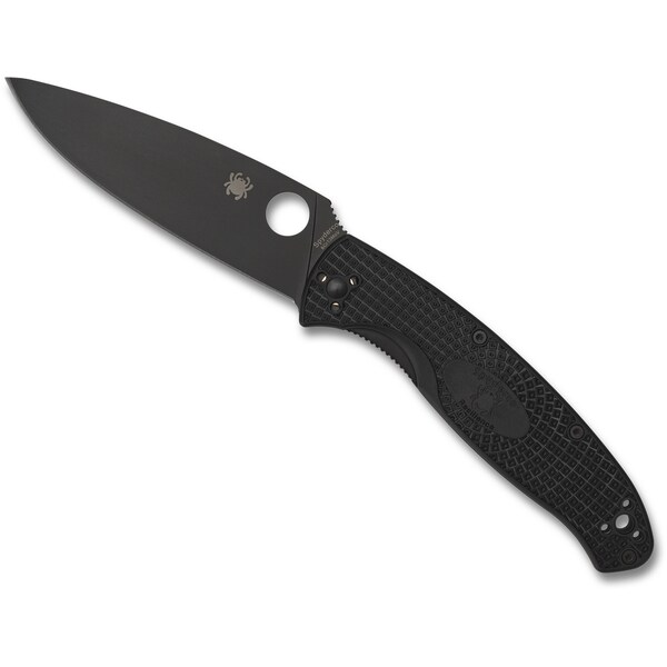 Spyderco 2024 Spyderco Reveal 8 Resilience, Lightweight Black, Black Blade Plain - SPY-C142PBBK