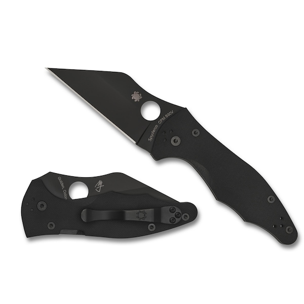 Spyderco 2024 Spyderco, Reveal V4, Yojimbo 2, Black G-10, Black Blade, Plain Edge - SPY-C85GPBBK2