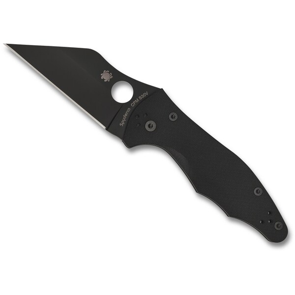 Spyderco 2024 Spyderco, Reveal V4, Yojimbo 2, Black G-10, Black Blade, Plain Edge - SPY-C85GPBBK2
