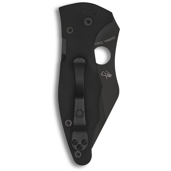 Spyderco 2024 Spyderco, Reveal V4, Yojimbo 2, Black G-10, Black Blade, Plain Edge - SPY-C85GPBBK2