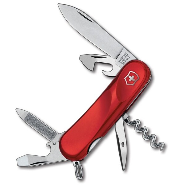 Swiss Army Brands 2024 Victorinox 2.3803.Eus1 Evolution 10 Red 85Mm, Clam Pack - VIC-2.3803.E-X3