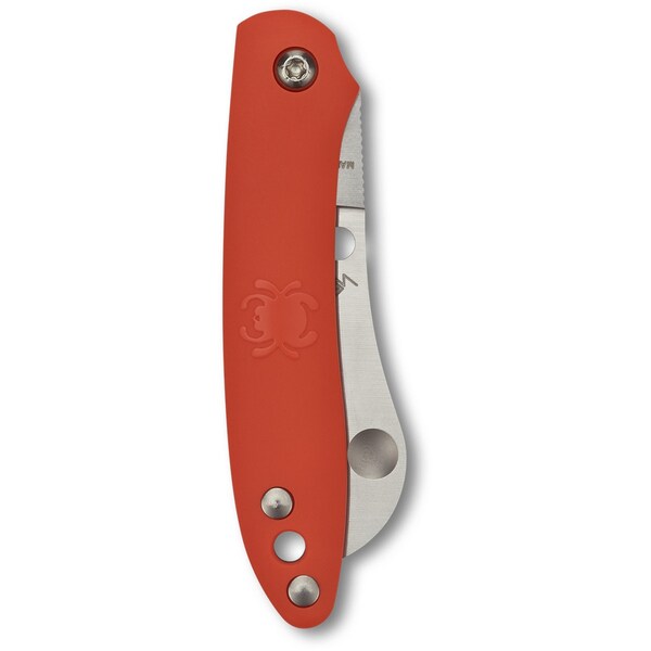 Spyderco 2024 Spyderco Roadie Lightweight Orange Slip Joint Plain - SPY-C189POR