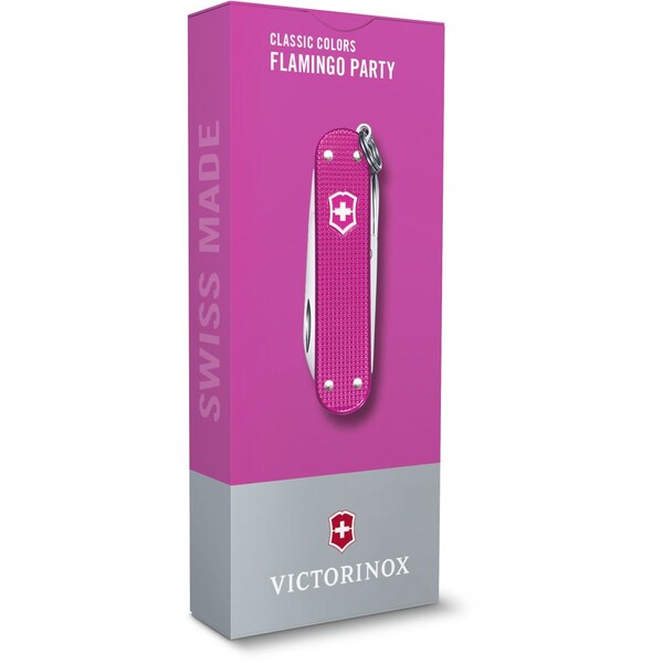 Swiss Army Brands 2024 Victorinox Classic Sd Alox, Flamingo Party - VIC-0.6221.251G