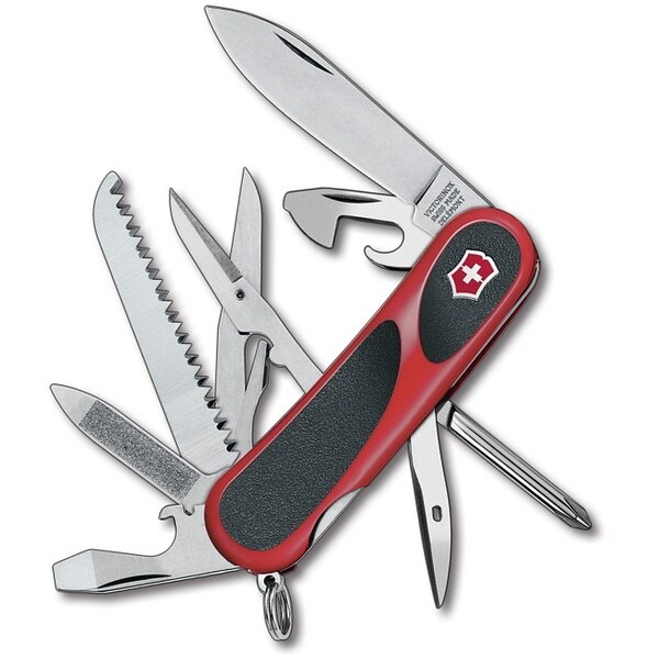 Swiss Army Brands 2024 Victorinox 2.4913.Cus2 Evolution Grip 18 Red / Black 85Mm - VIC-2.4913.C-X2