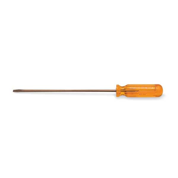 Ampco Safety Tools Non-Sparking Slotted Screwdriver 3/16 in Round - S-55