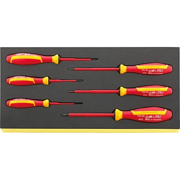 Stahlwille Tools DRALL+ set of screwdrivers i.TCS inlay No.TCS 4675 VDE 1/3-tray6-pcs. - 96838793