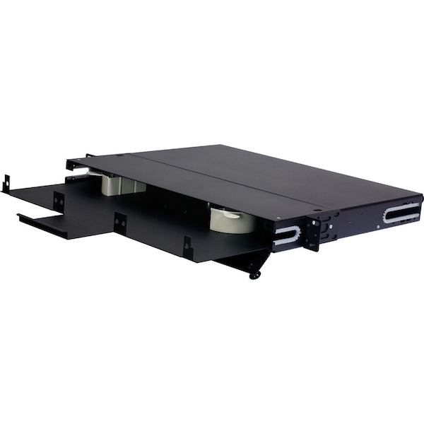 Quest Technology International Fiber Optic Rack Mount Enclosure - 1U, 3 Strips (72 Fibers Max) - NFO-4503
