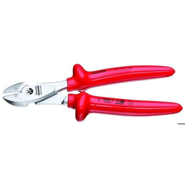 Gedore Insulated Power Diagonal Cutter, 7" - VDE 8316-180