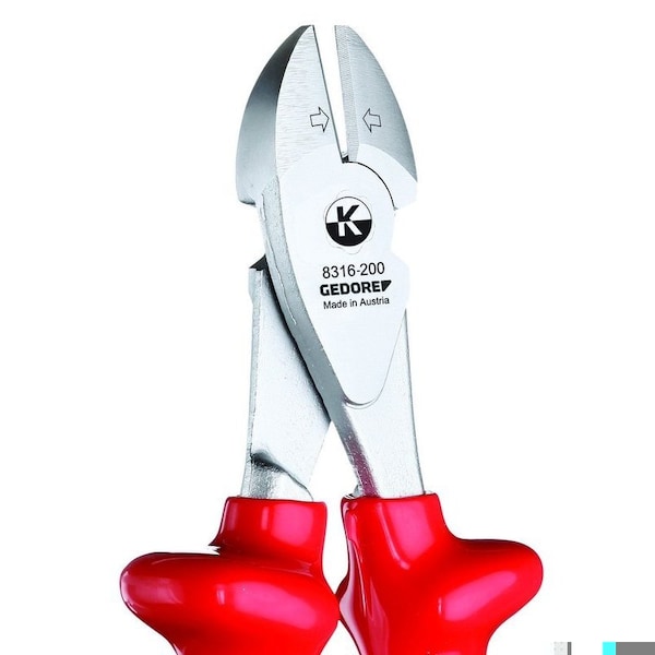 Gedore Insulated Power Diagonal Cutter, 7" - VDE 8316-180