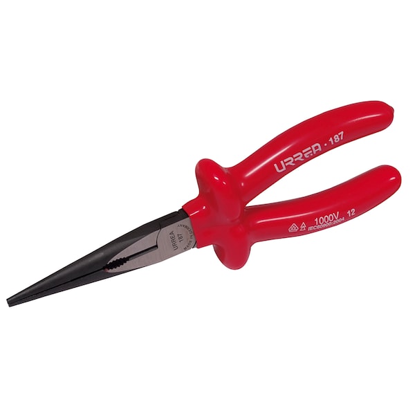 Urrea Heavy duty 1000V long nose plier 7-7/8" - 187