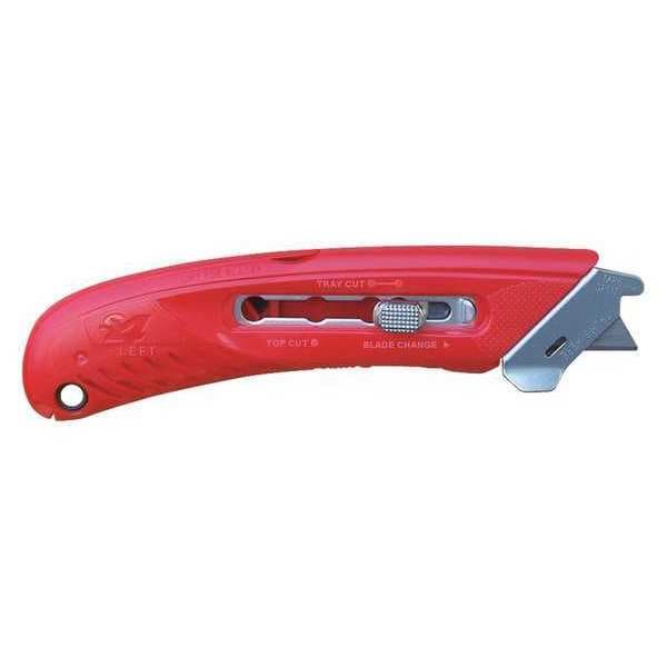 S4 Utility Knife, Safety Cut, Left Hand, PK12 Safety Blade, 12 PK - KN117