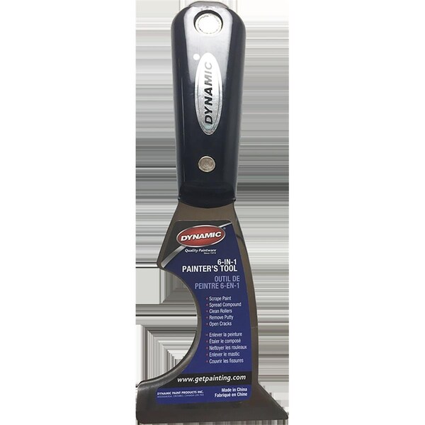 Dynamic DYN11240 6in1 Nylon Handle Series Painters Tool with Hammer Cap  Carbon Steel Blade - 652270220215