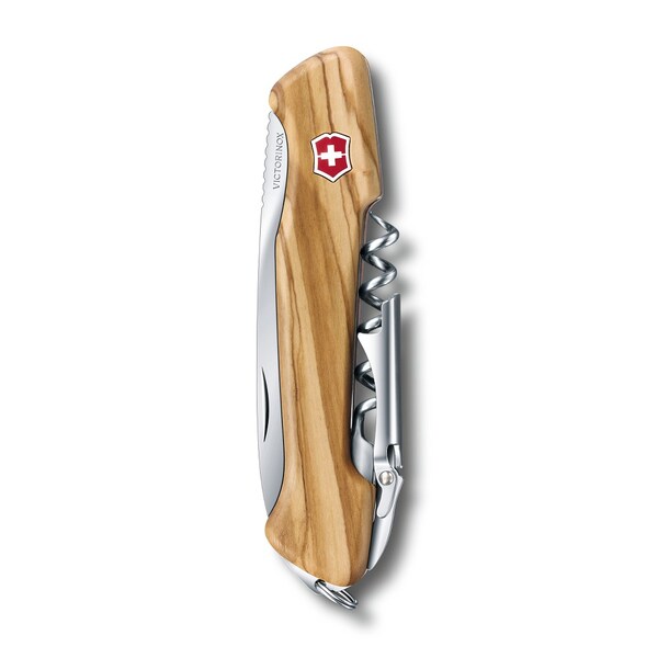 Swiss Army Brands 2024 Victorinox Wine Master With Leather Pouch Olive 111Mm - VIC-0.9701.64