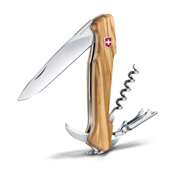 Swiss Army Brands 2024 Victorinox Wine Master With Leather Pouch Olive 111Mm - VIC-0.9701.64