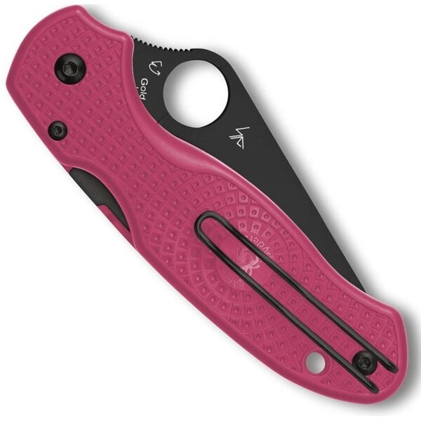 Spyderco Spyderco Reveal 14, Para 3 Pink Lightweight Black Blade Living Beyond Breast Cancer, Plain Edge - SPY-C223PPNBK