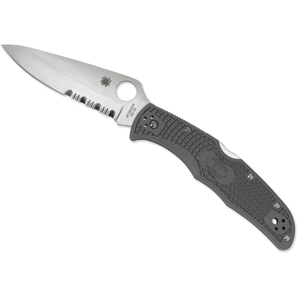 Spyderco 2024 Spyderco Endura 4 Lightweight Foliage Green Combo - SPY-C10PSFG