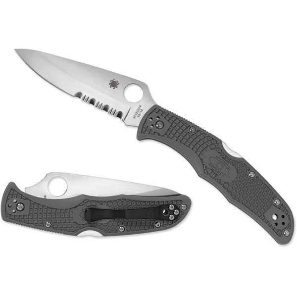 Spyderco 2024 Spyderco Endura 4 Lightweight Foliage Green Combo - SPY-C10PSFG