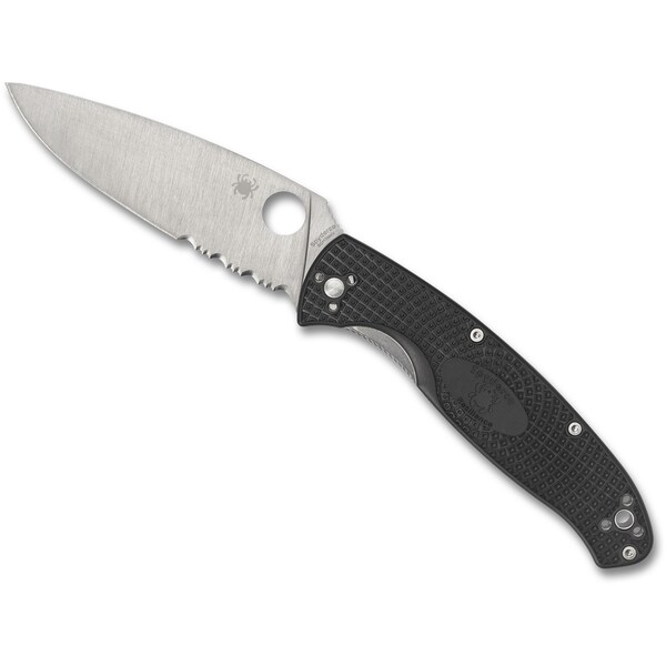 Spyderco 2023 Spyderco Reveal 8 Resilience, Lightweight Black, Combo - SPY-C142PSBK