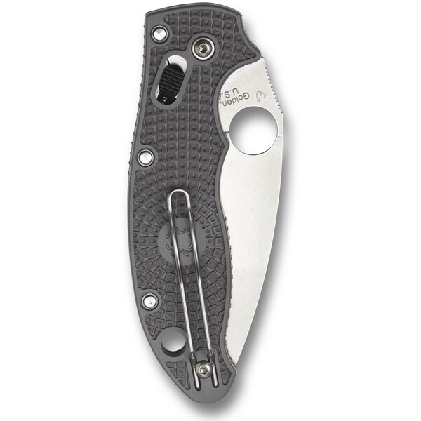 Spyderco 2024 Spyderco Manix 2 Lightweight Gray Maxamet Plain - SPY-C101PGY2