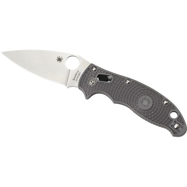Spyderco 2024 Spyderco Manix 2 Lightweight Gray Maxamet Plain - SPY-C101PGY2